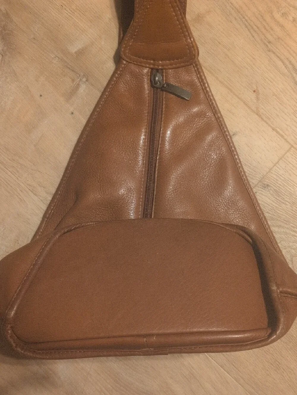 Volare Group Brown Leather Sling/ Backpack Casual Crossbody